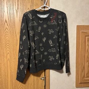 Black Graphic Sweatshirt